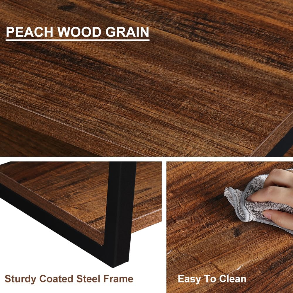 LUCKUP Floating Wall Shelves Wall Mounted Projector Shelf Wood AV Media Stand...