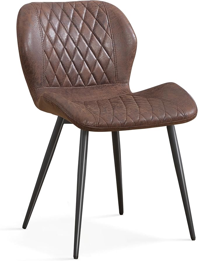 Dining Chair, Comfy Modern Dining Chairs with Thick Cushions, Upholstered Fab...