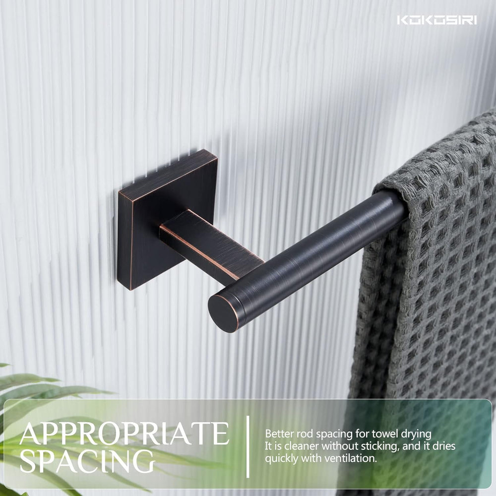 KOKOSIRI Bathroom Towel Bars 12 Inch Towel Ring Oil Rubbed Bronze 30CM Hand T...