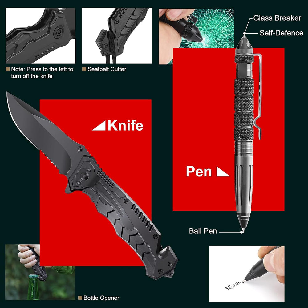 PIXATO Survival Kits, Survival Gear and Equipment 116-in-1, Emergency Kit wit...