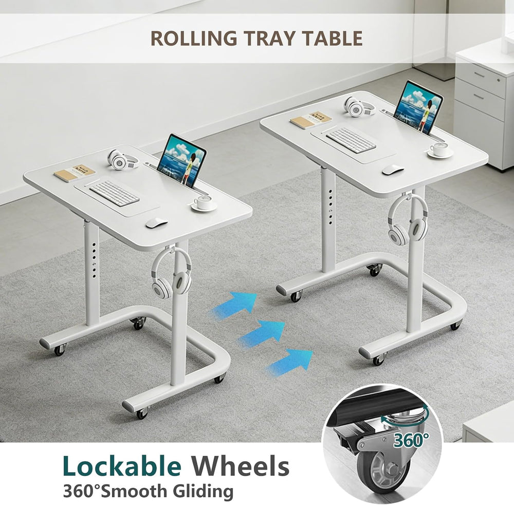 BeGyoku TV Dinner Tray Table,TV Trays for Eating on Couch,Height Adjustable T...