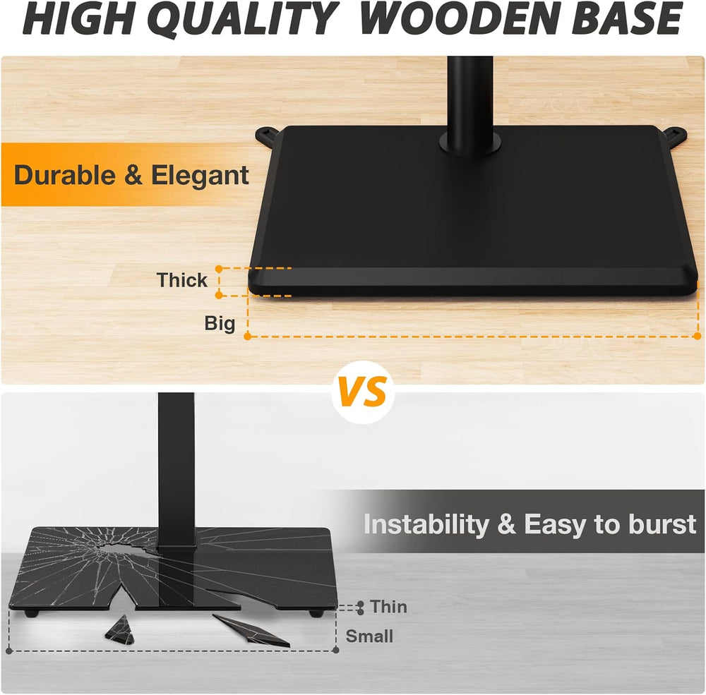 TVON Floor TV Stand with Power Outlet for 32-65 inch TVs up to 88 lbs | Swive...