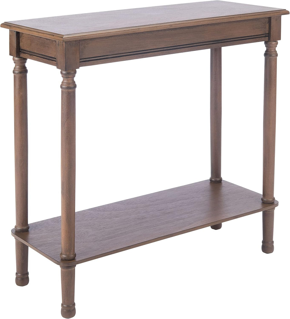 SAFAVIEH Furniture - Tinsley Rectangle Console Table - Brown - Solid Wood - F...