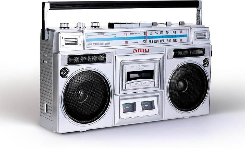 Aiwa BackTrack Jr Portable Cassette Tape Player & AM/FM Radio Boombox
