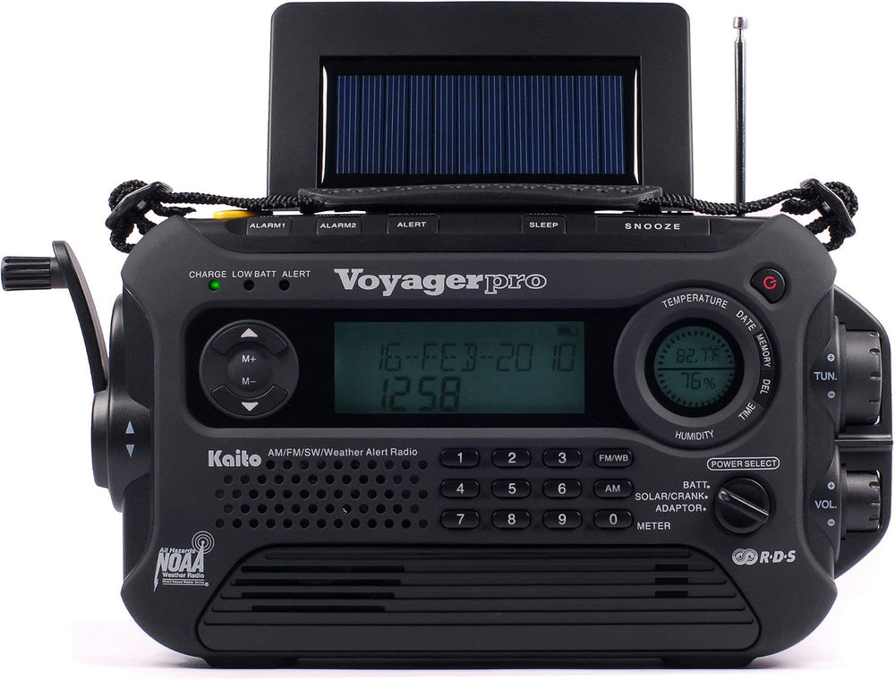 Kaito KA600L 5-Way Powered Emergency AM/FM/SW NOAA Weather Alert Radio with S...