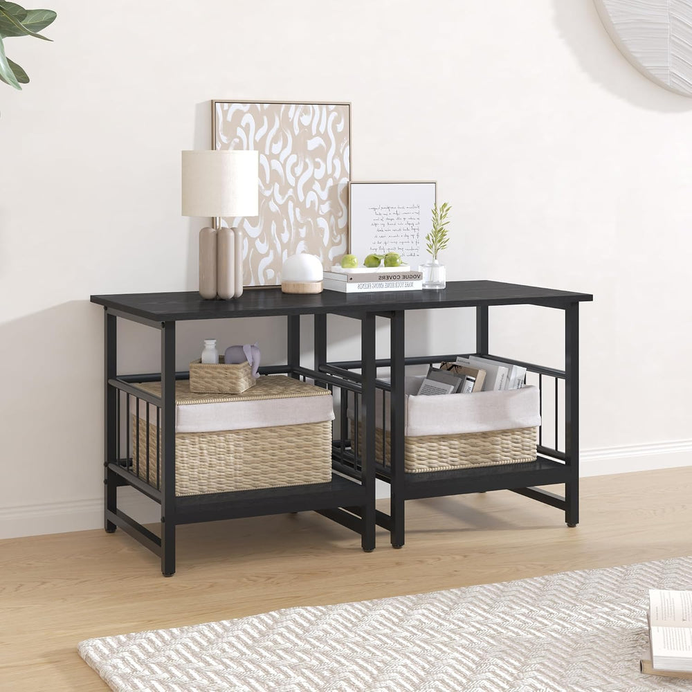 EazeHome 18" Square End Table, Modern Nightstand Side Table, Nightstand ...
