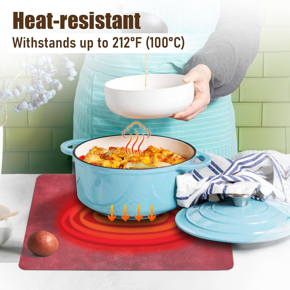UnivoColors Placemats,Heat Resistant Placemats Set of 8 Washable 12x17 Inch,W...