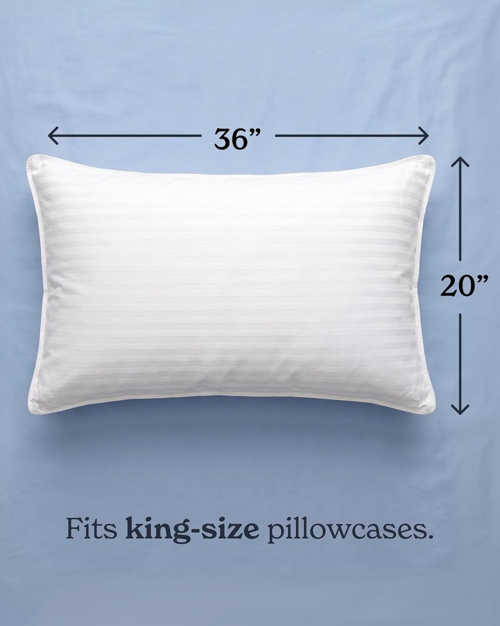 Beckham Hotel Collection Bed Pillows King Size Set of 2
