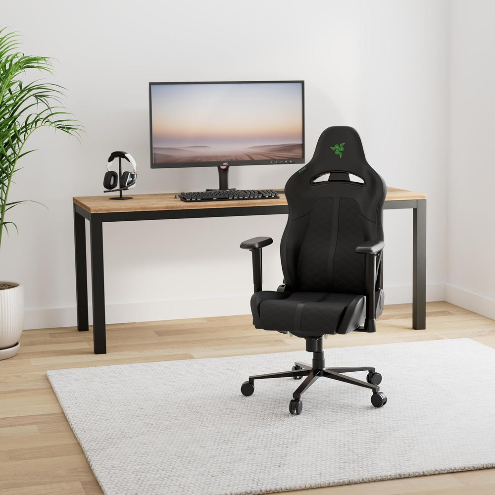Razer Enki X Essential Gaming Chair, All-Day Comfort, Black | Built-in Lumbar...