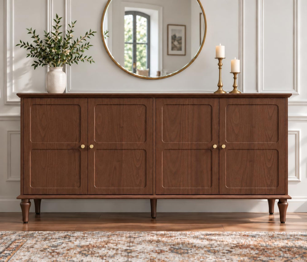 ARTPOWER 58'' Mid-Century Modern Sideboard Buffet Cabinet with Storage