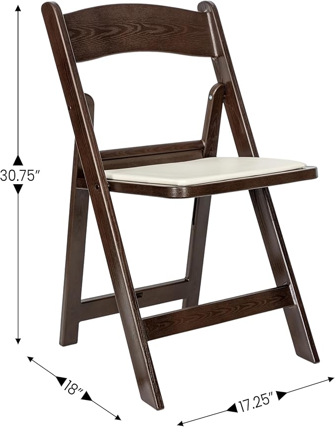 Flash Furniture Hercules Commercial Indoor/Outdoor Folding Event Chair, Wood ...