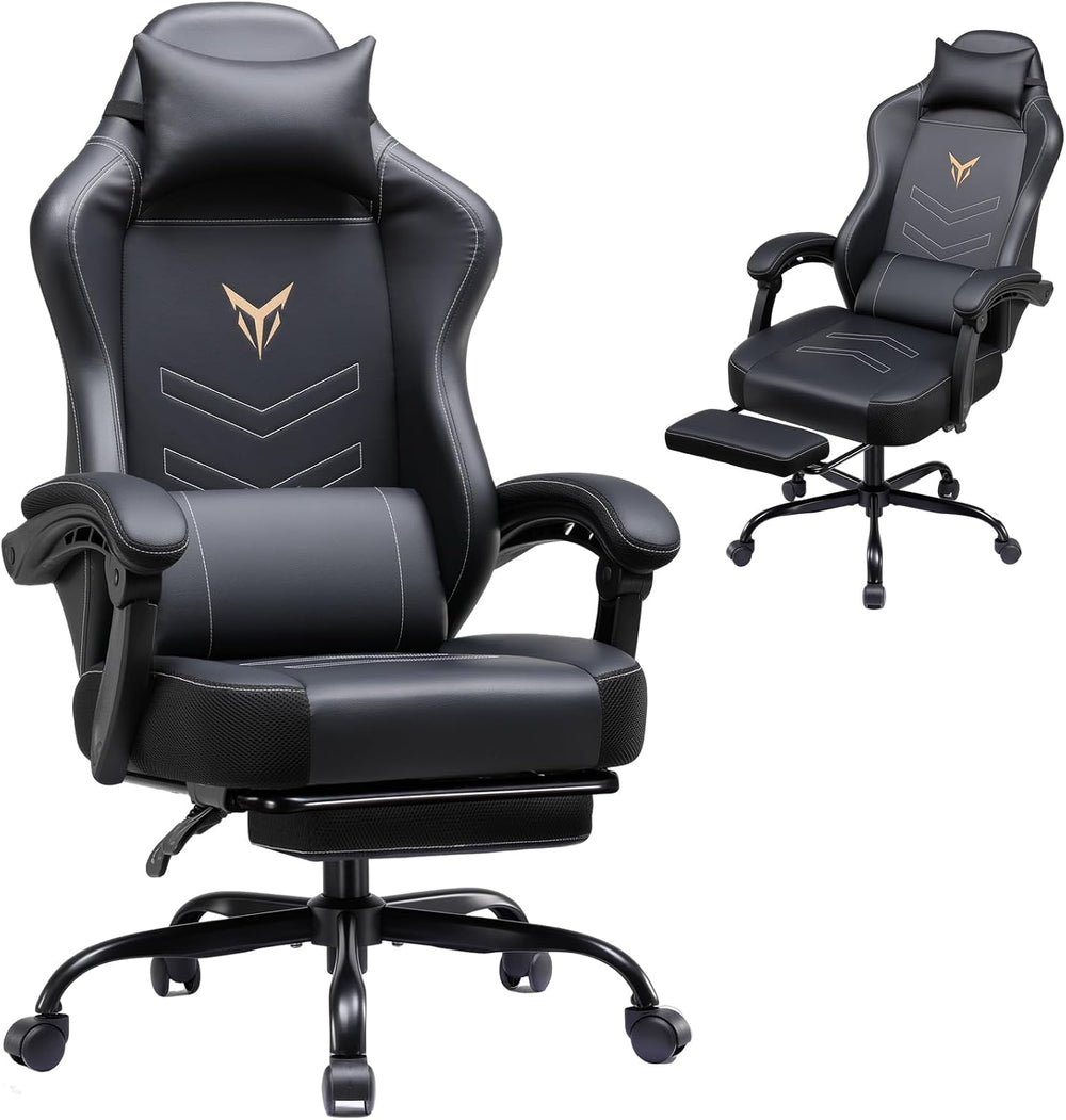 GTPLAYER Gaming Chair, Office Chair High Back Computer Chair with Foot Rest f...