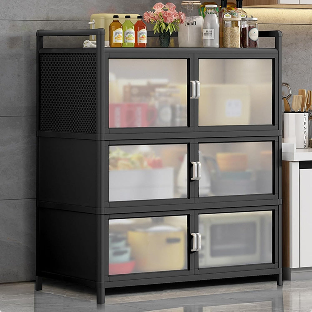 Kitchen Pantry Storage Cabinet, Bakers Rack with Storage, Freestanding Kitche...
