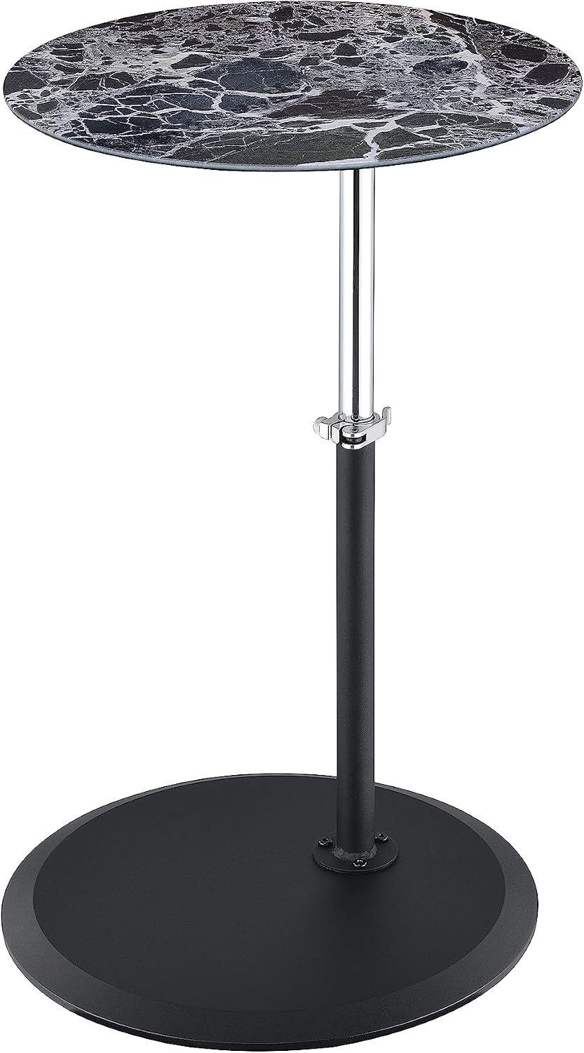 Small Drink Table,Height Adjustable Pedestal Table, Martini Tables, Side End ...