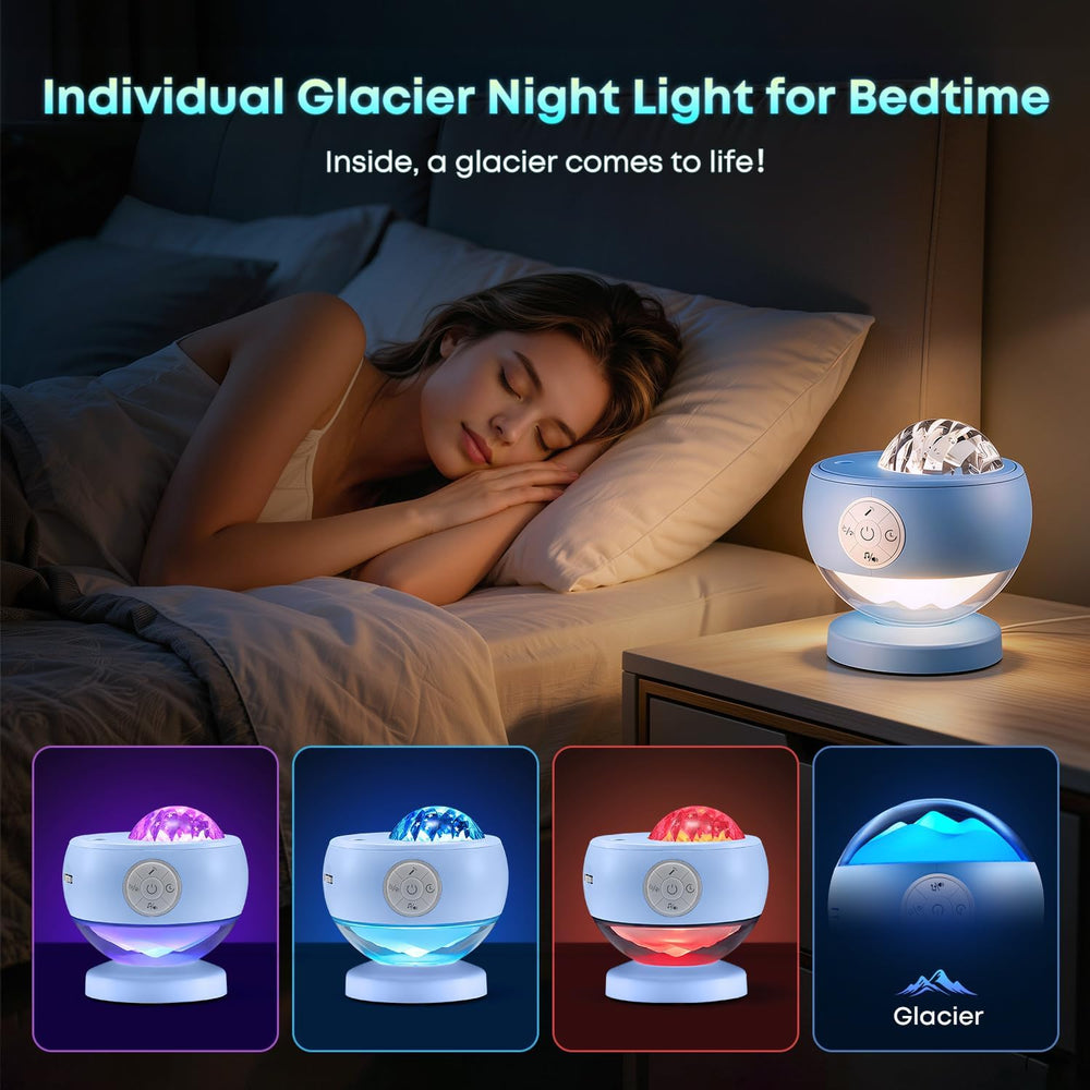 Aurora Light Star Projector Iceberg Figurine Lamp Bluetooth Speaker