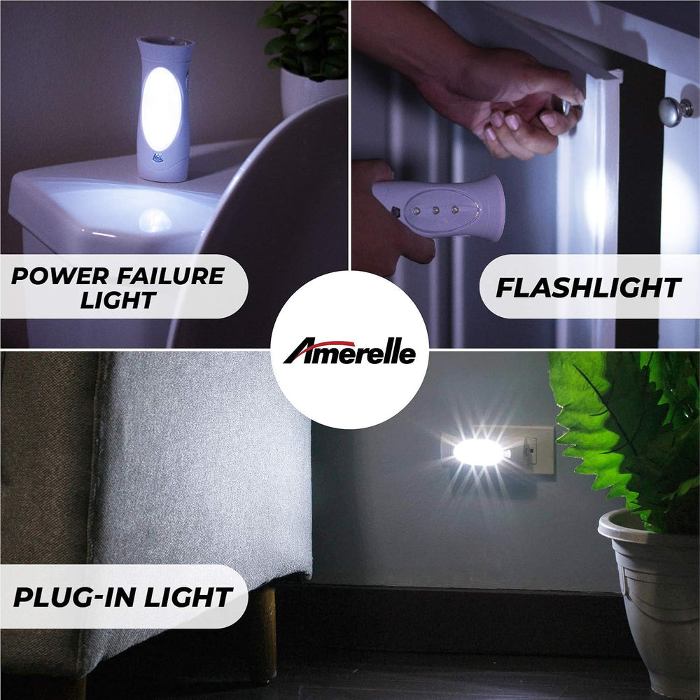 Amertac Amerelle LED Power Failure Light - A Backup Plug-In Emergency Prepare...