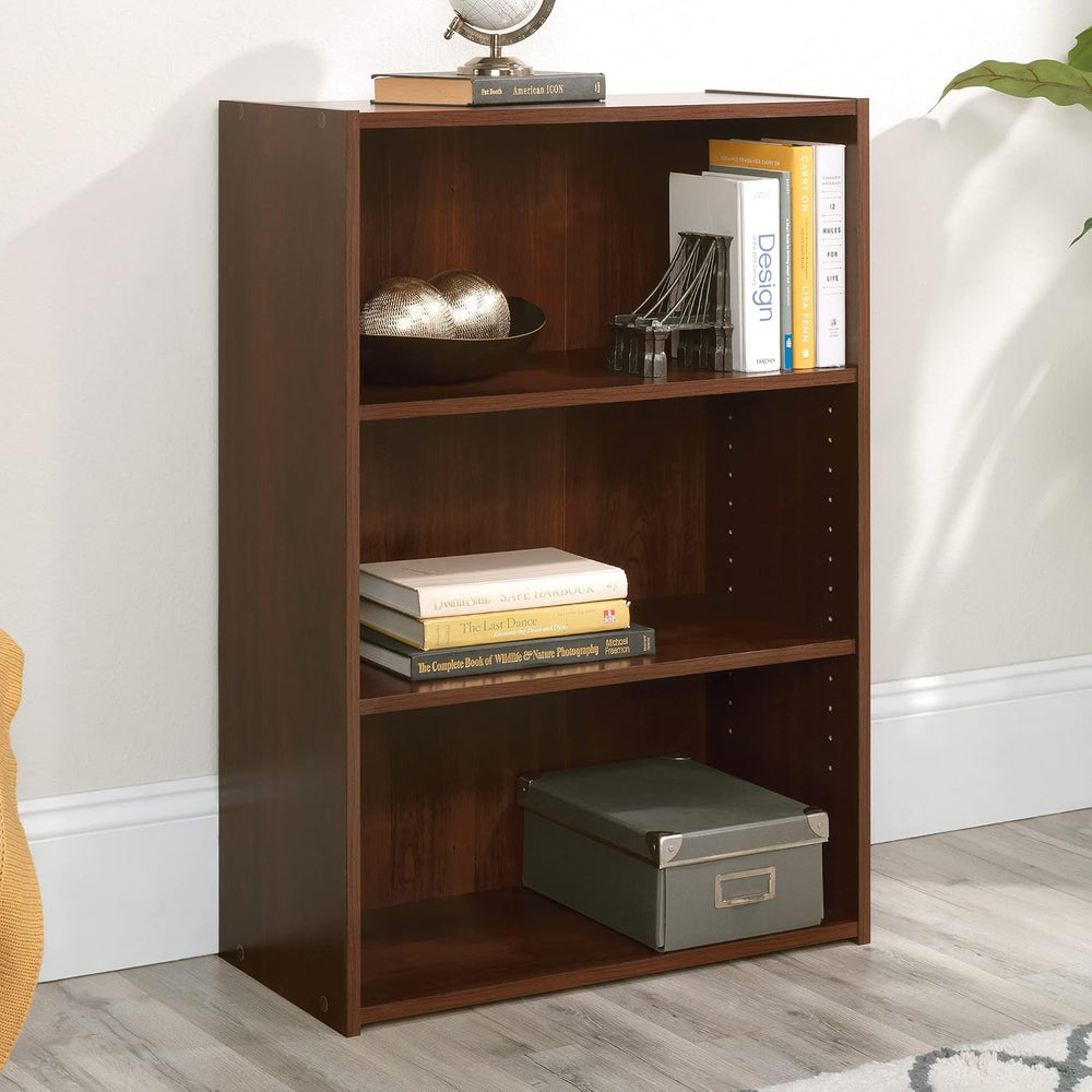 Sauder Beginnings 3-Shelf Bookcase, Bookshelf with Adjustable Storage Shelves...