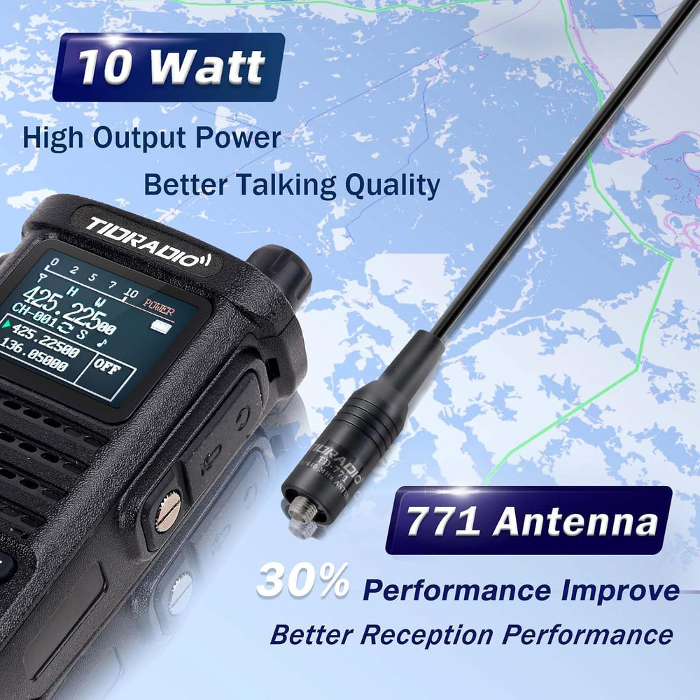 (4th-Gen) TIDRADIO TD-H8 10 Watt GMRS Handheld Radio, APP/PC Programming 4PCS...