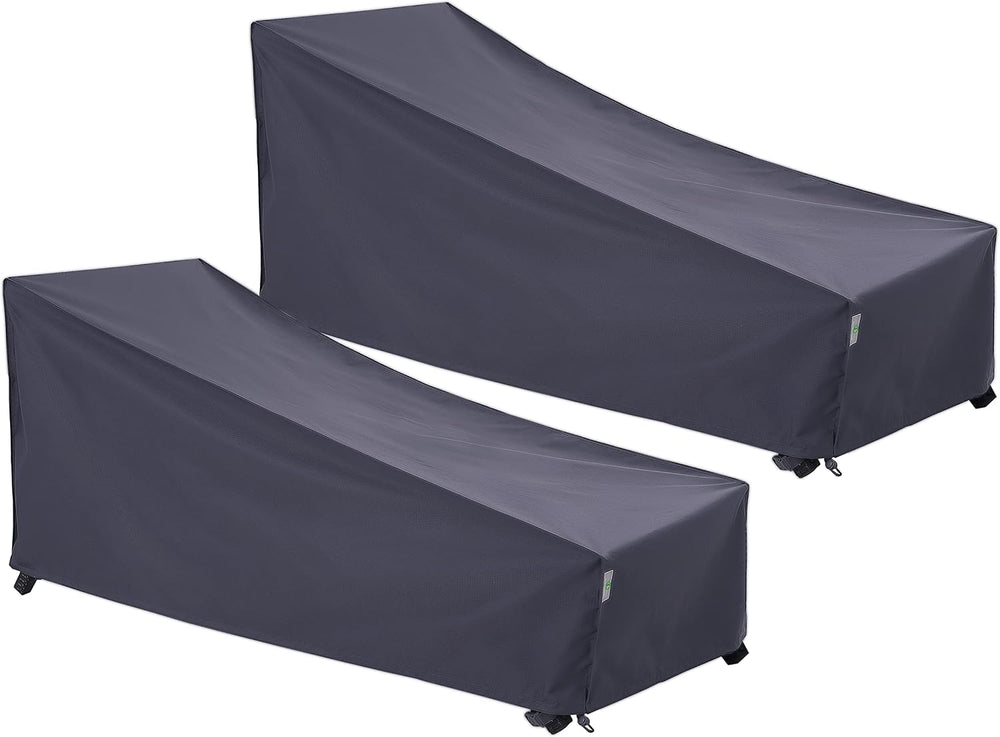 F&J Outdoors Patio Chaise Lounge Covers, 2-Pack, 79"L x 30"W x ...