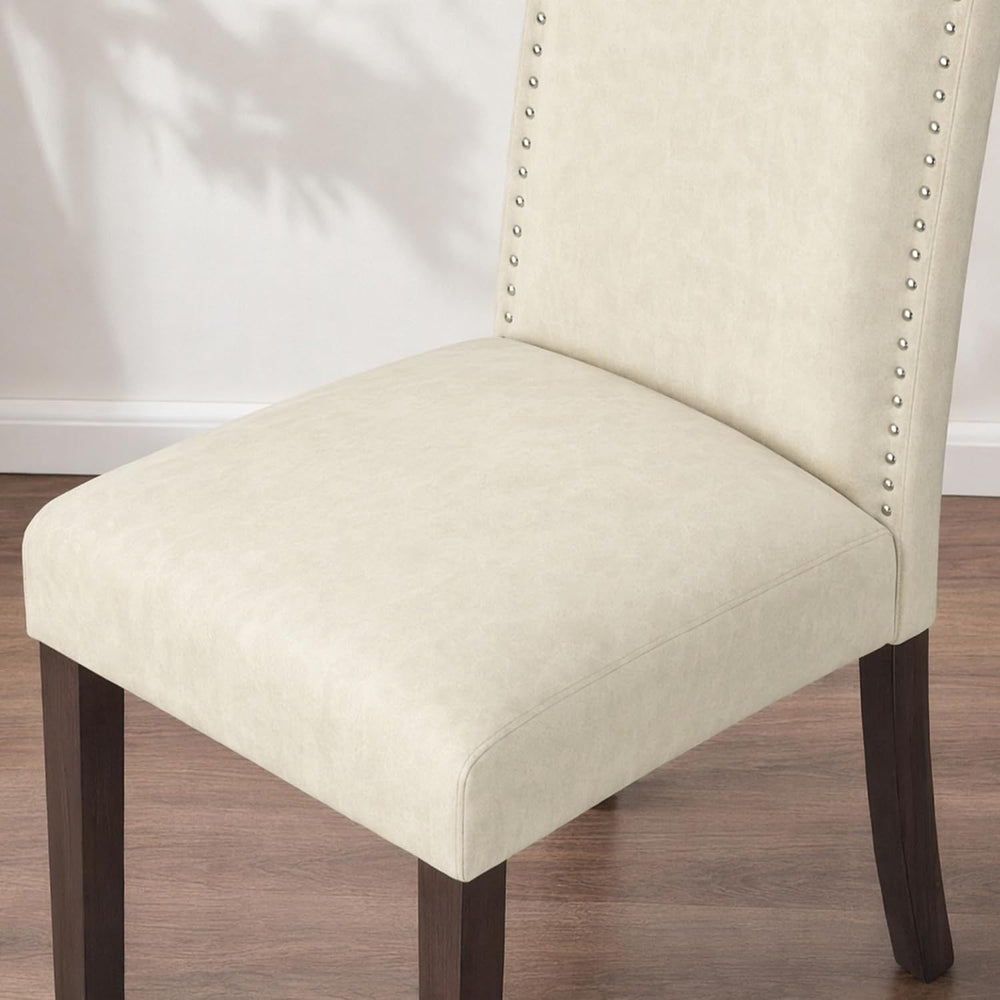 Upholstered Dining Chair Modern Parsons Stylish Kitchen Diner Set of 6