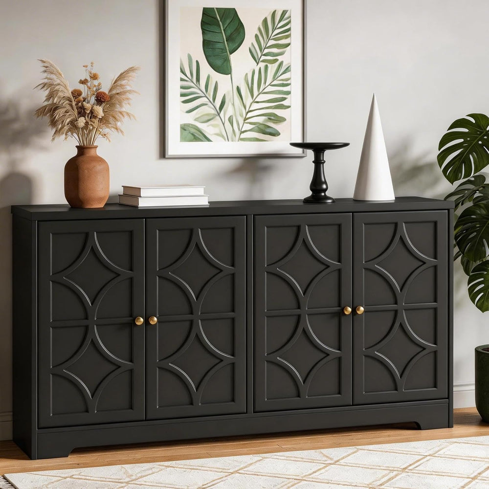 RoyalCraft Sideboard Buffet Cabinet with Storage, 56" Modern Sideboard w...