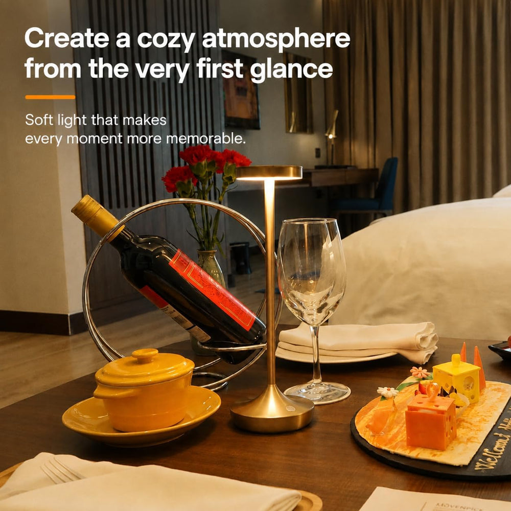 2 Pack Cordless Table Lamps Rechargeable 6000mAh, 72H Runtime