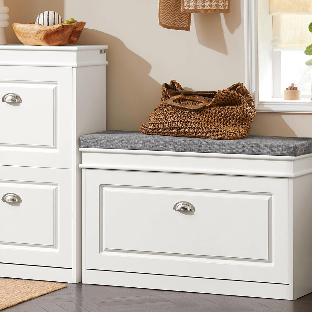 Haotian Shoe Storage Bench with Cushion