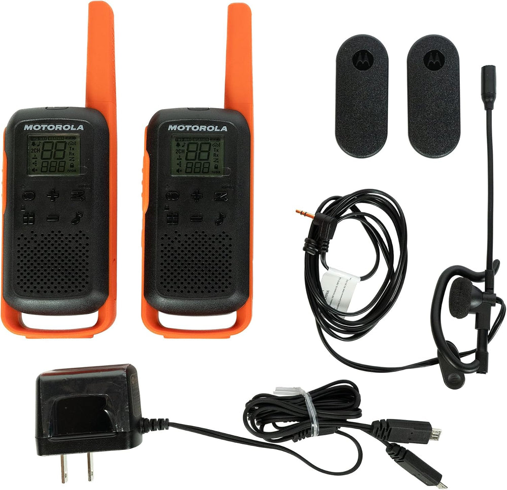 Motorola Talkabout T275 Two-Way Radios (2-Pack) – 25 Mile Range, Rechargeable...