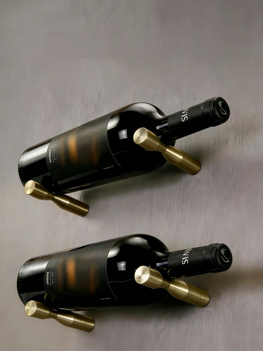 GeLive Gold Wine Pegs for Wall Mounted Wine Bottle Holder Vino Pins for 6 Bot...