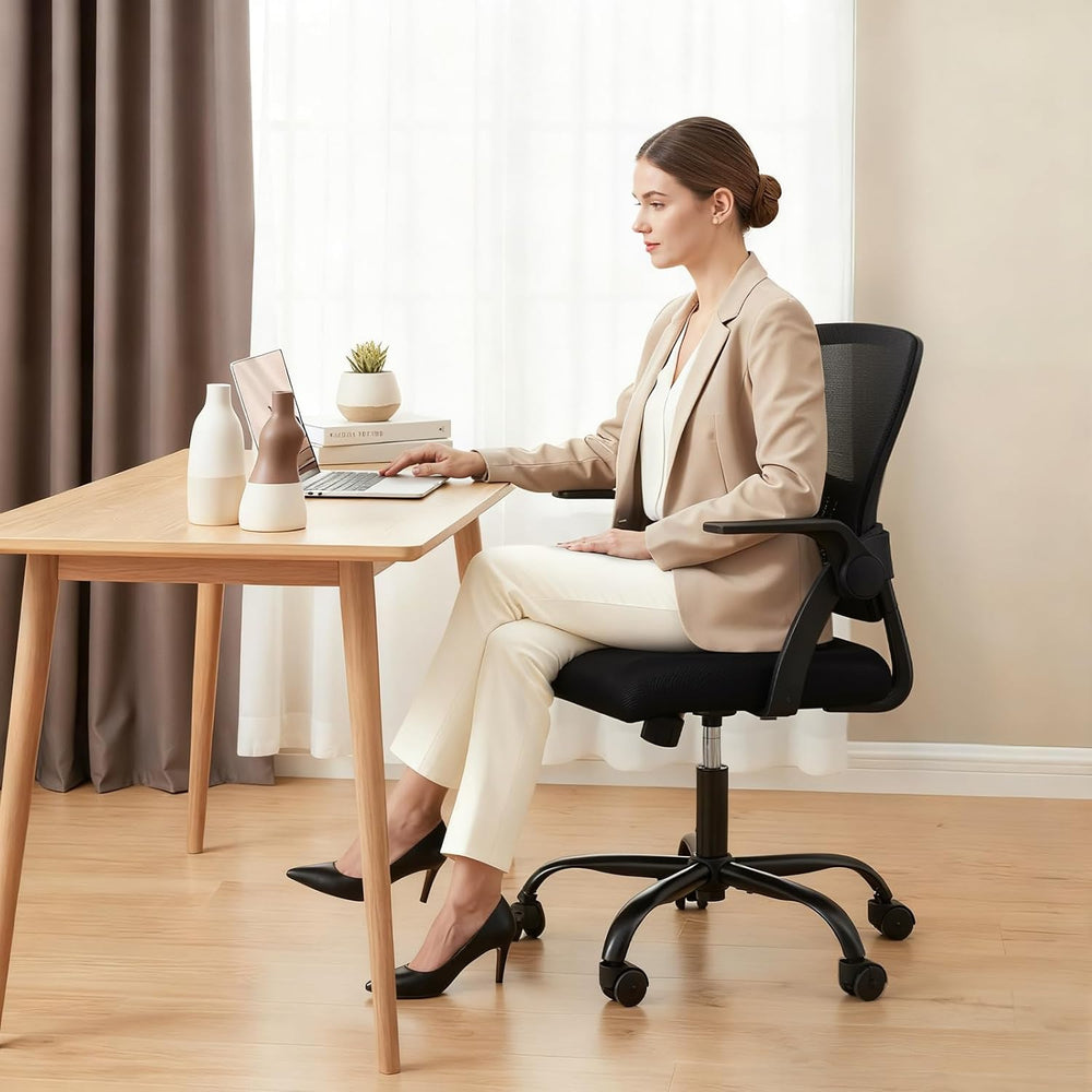 DUMOS Ergonomic Home Office Chair, Lumbar Support Desk Chair | Height Adjusta...