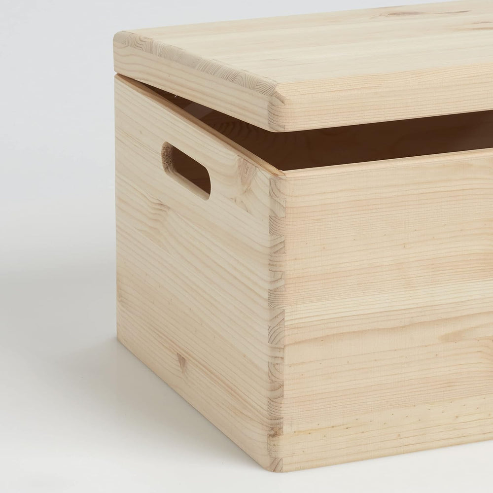 Zeller 13152 Boite multi-usage en bois de conifère avec couvercle, 40 x 30 x ...