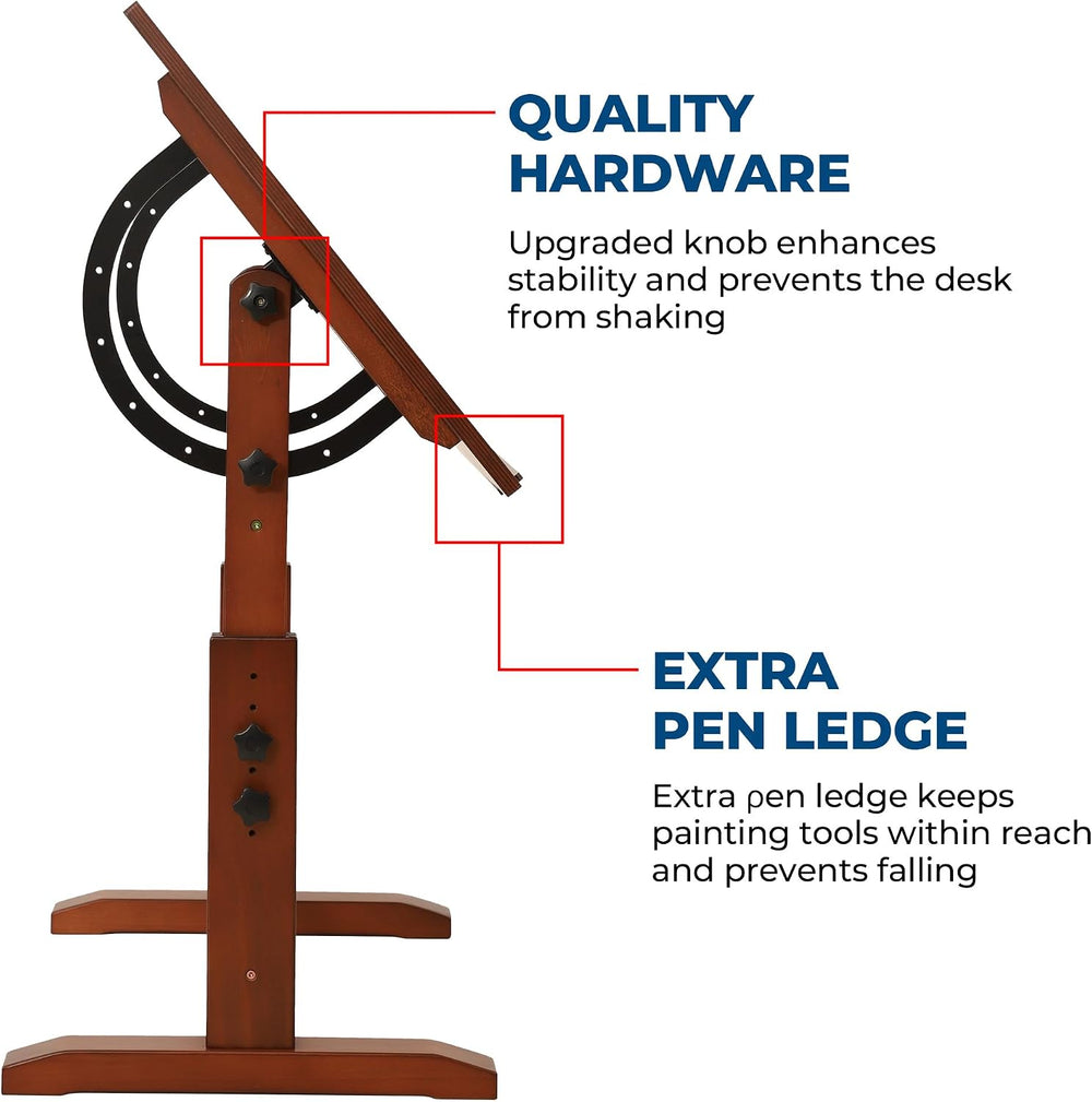 VISWIN Wood Drafting Table for Adults, 24'' x 35" Drawing Table ...