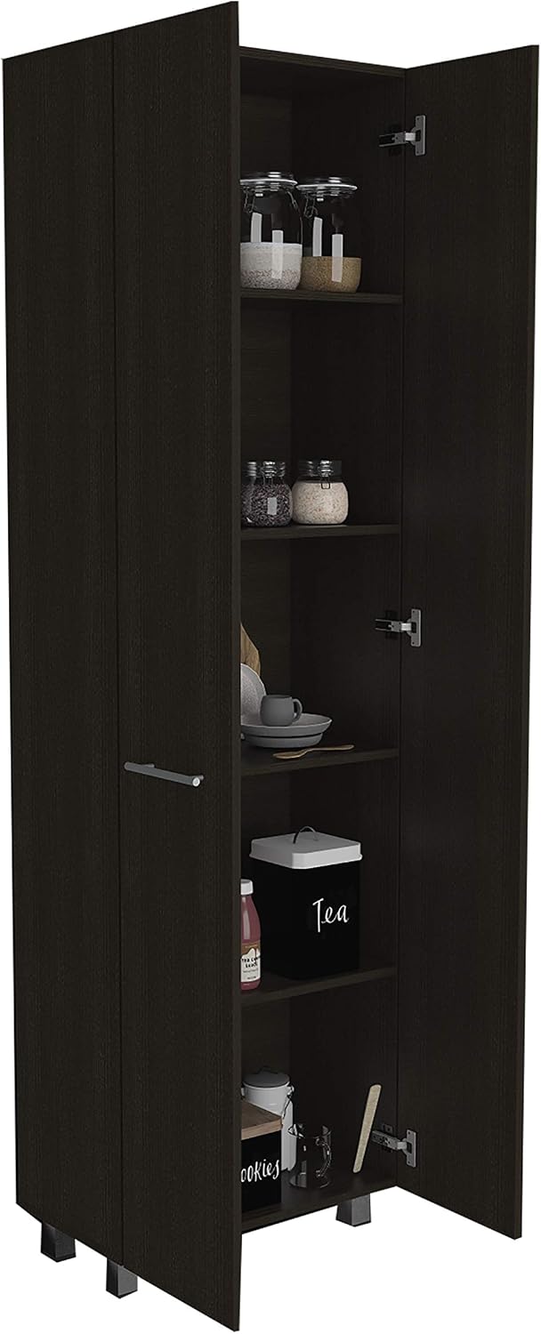 23.6" D*14.5" W*78.7" H Freestanding Kitchen Pantry with 4 She...