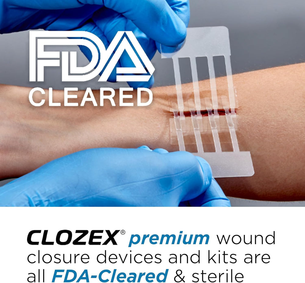 Clozex Emergency Laceration Kit - Repair Wounds Without Stitches, Skin Closur...
