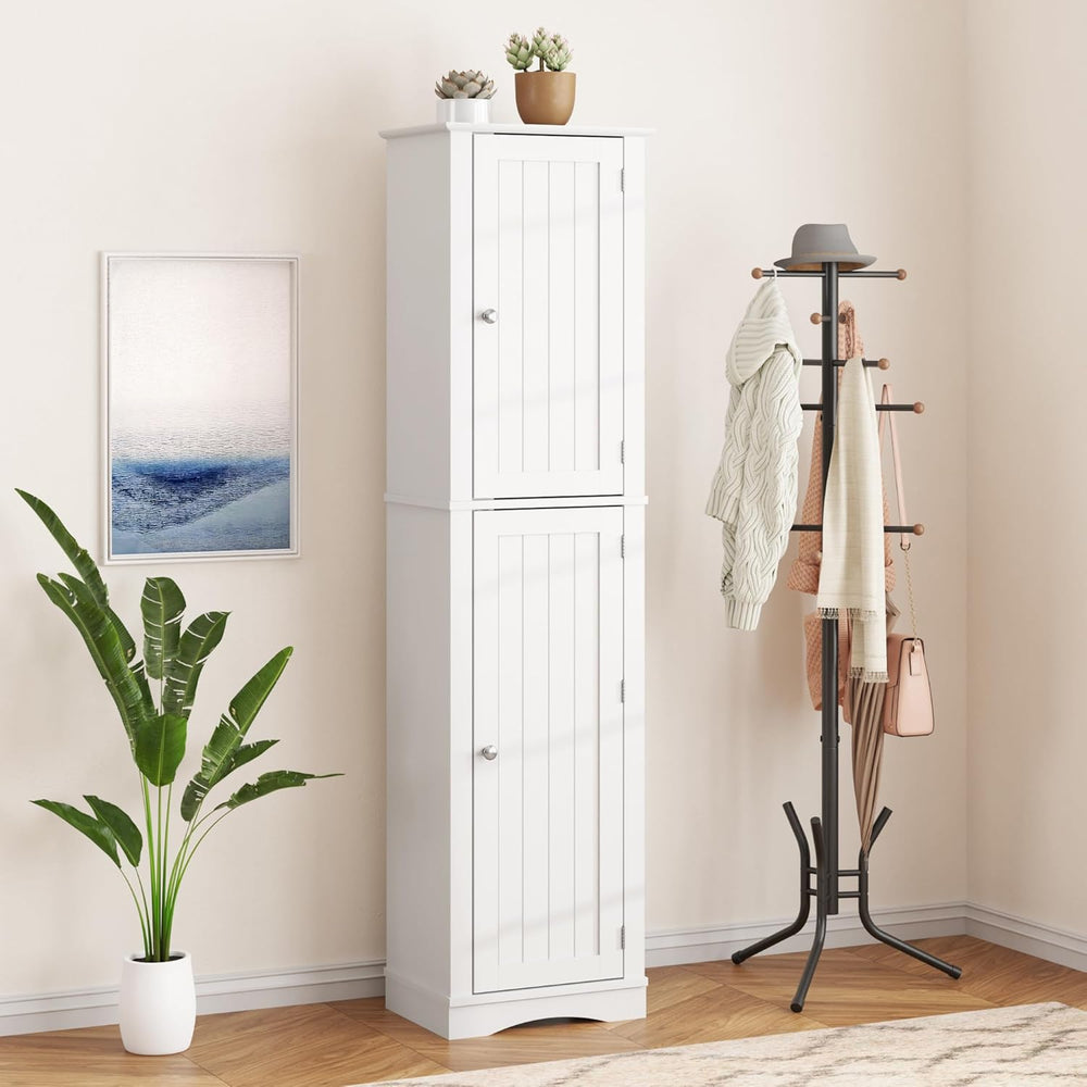 Function Home Tall Bathroom Storage Cabinet, 64" Slim Kitchen Pantry wit...