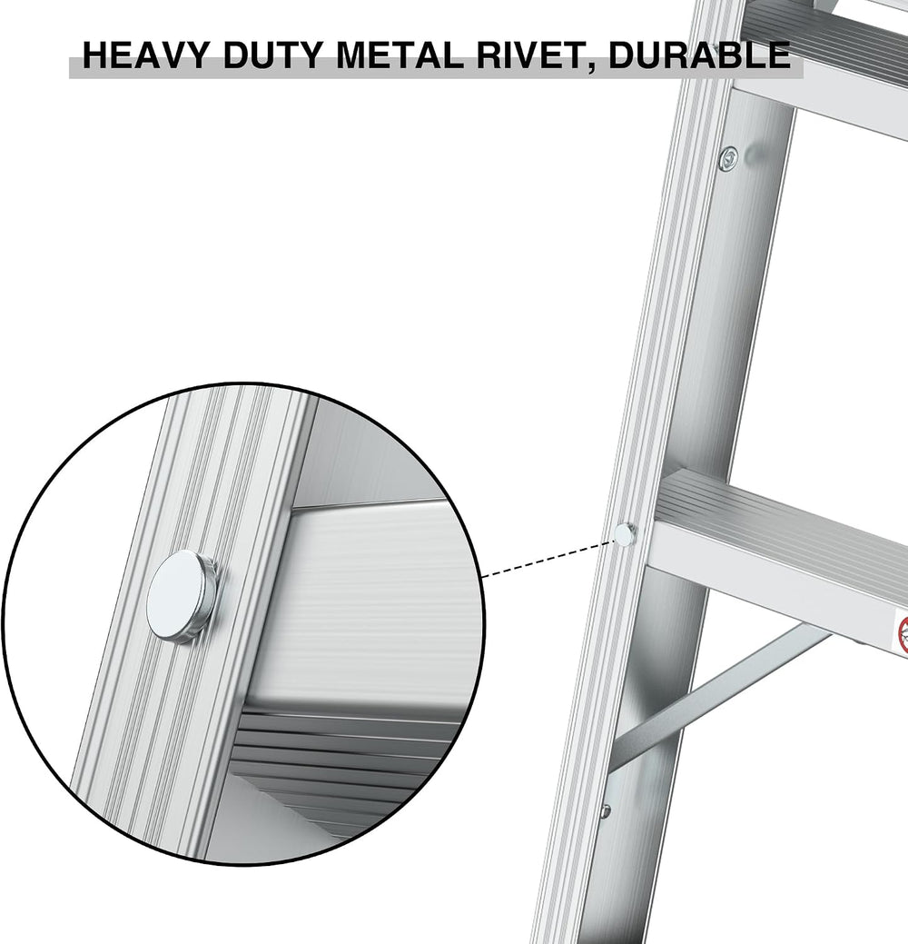 40" Aluminum Folding Work Platform/Step Stool - 225 LBS, Non-Slip, Ultra...
