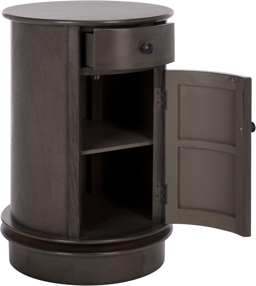 SAFAVIEH Furniture - Tabitha 1-Drawer Accent Table - Black - Solid Wood - Far...