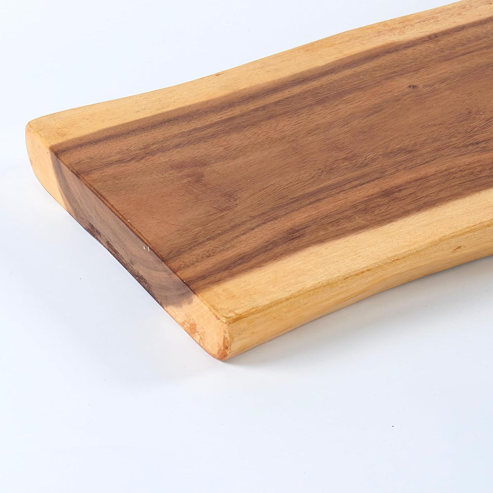Wood Slice Slab Side Table Top 19.7"x13.8"x1.96" Rectangle Han...