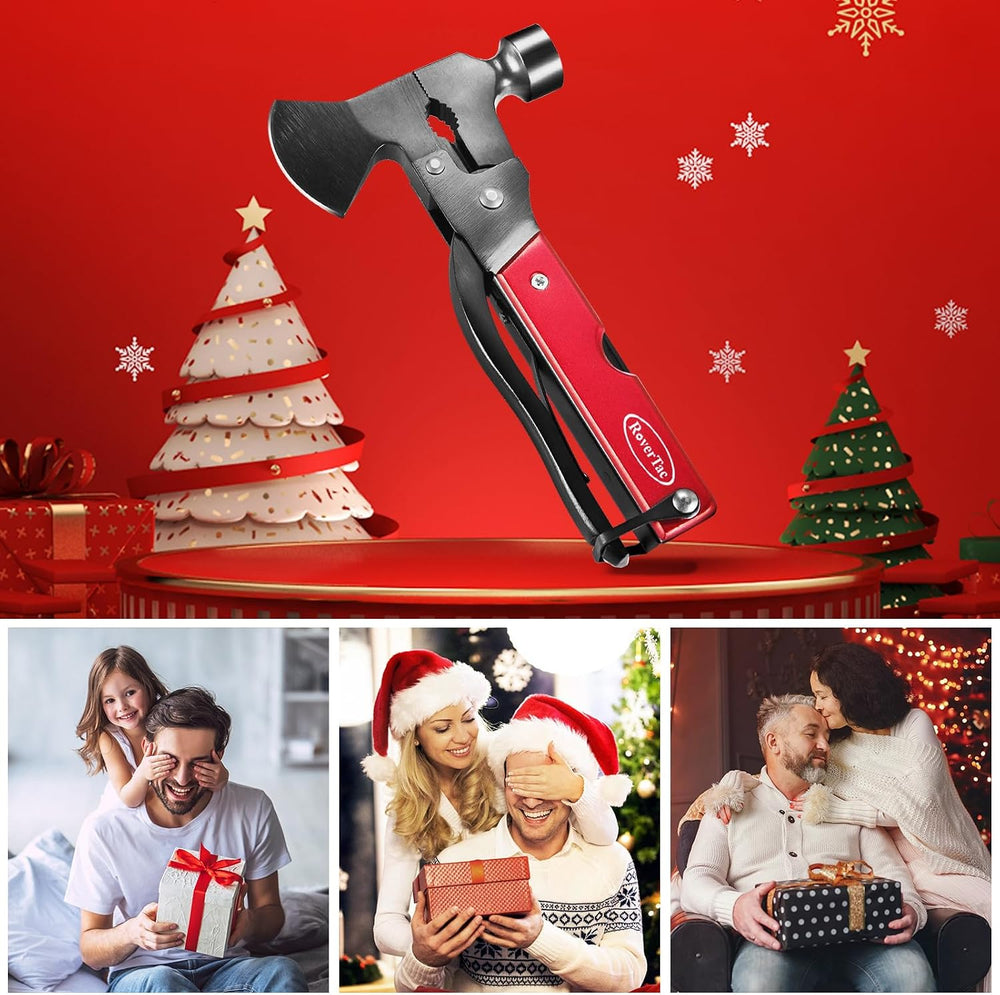 14-in-1 Multitool Camping Axe Hatchet – Essential Camping Gear with Knife, Ha...