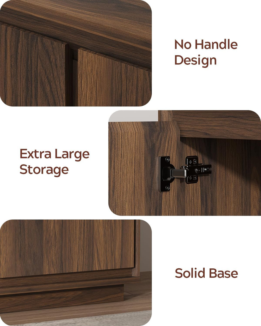 1pcs Sideboard Cabinet Buffet Cabinet with Storage with Adjustable Shelves an...