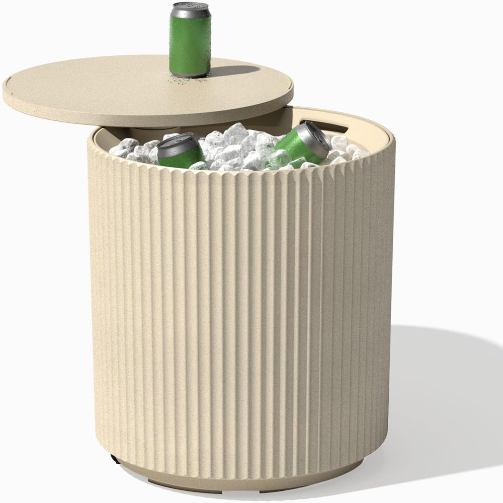 Veradek Cooler Side Table - Outdoor Cooler Table and Ice Chest | Features a S...