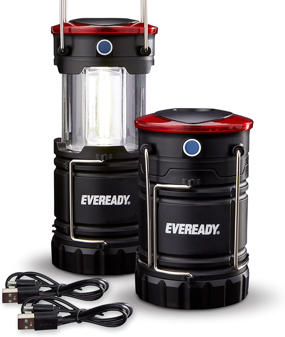 EVEREADY 360 LED Camping Lantern (2-Pack), Collapsible LED Lanterns, Rugged S...