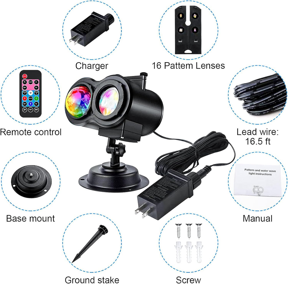 Halloween Projector Lights Outdoor, LED Christmas Projector Lights