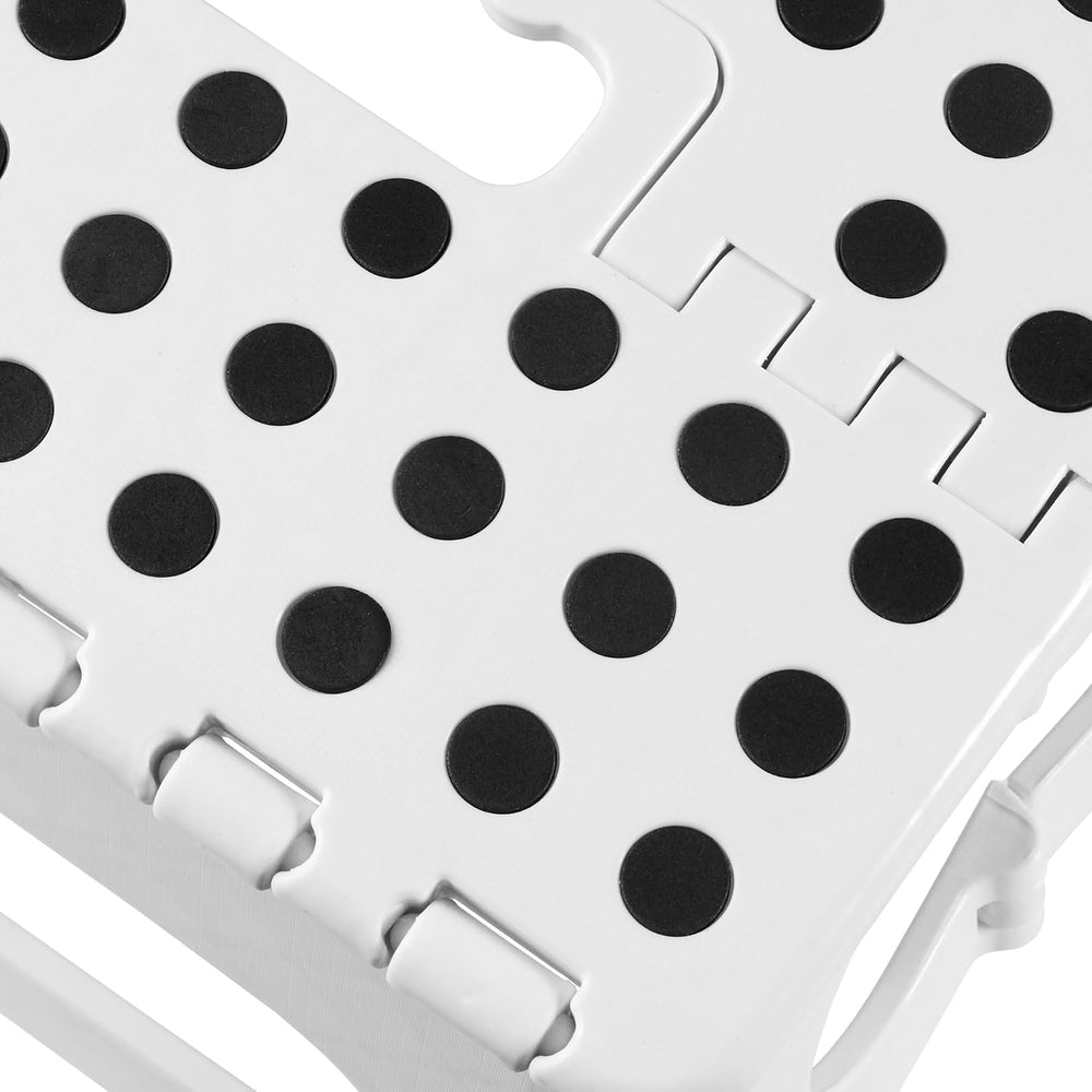 Casafield 13" Folding Step Stool with Handle (Set of 2), White - Portabl...