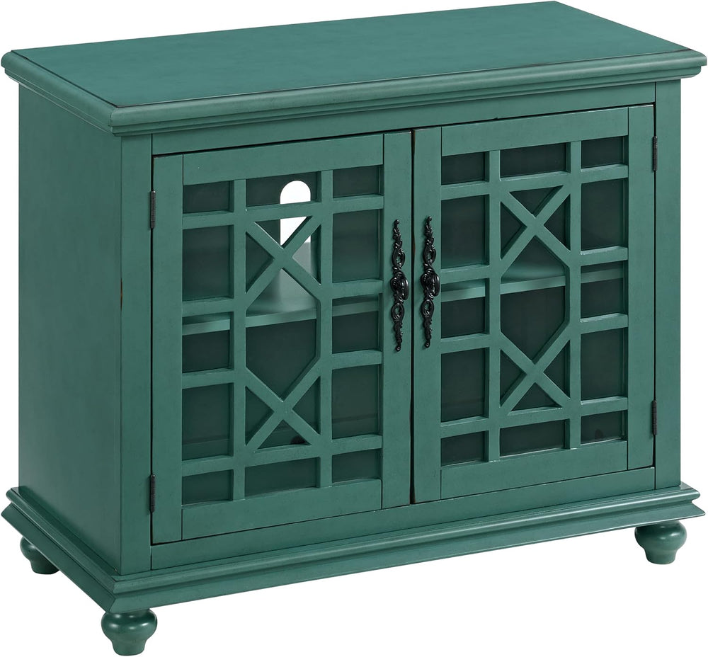 Martin Svensson Home Elegant Small Spaces Accent Cabinet, Teal Green