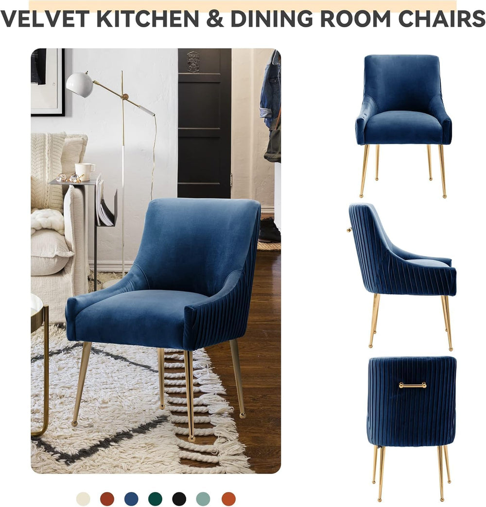 Dining Chairs, Accent Chairs Set of 4, Modern Upholstered Kitchen Dining Chai...