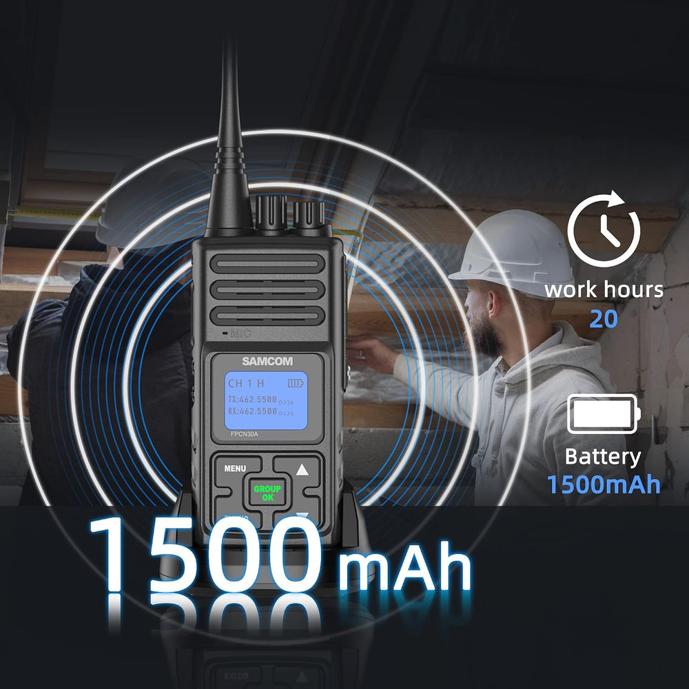 FPCN30A 5 Watt Two Way Radio with Speaking Mic- 2 Packs