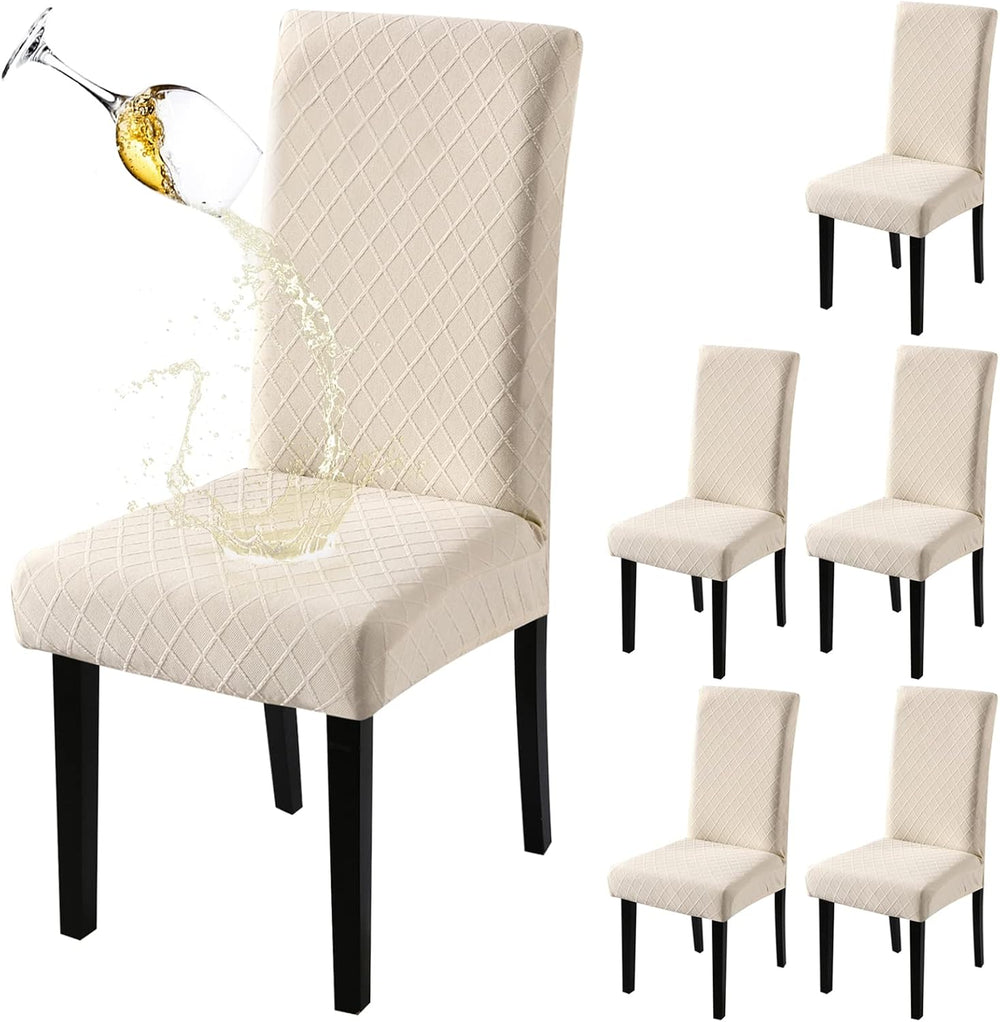Fuloon Waterproof Dining Chair Covers, Parsons Chair Slipcover, Super Fit Str...