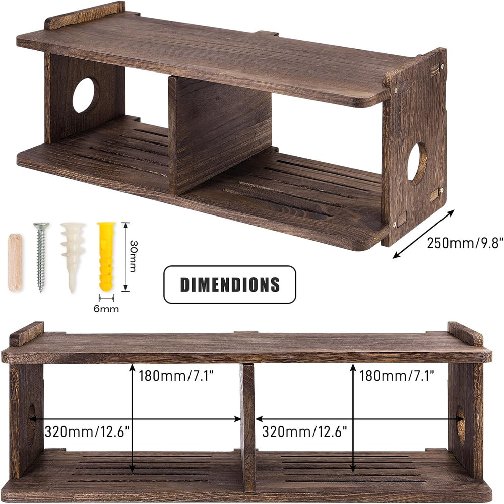 Floating Shelves Projector Shelf Rack PlayStation Wall Mount Holder TV Stand ...