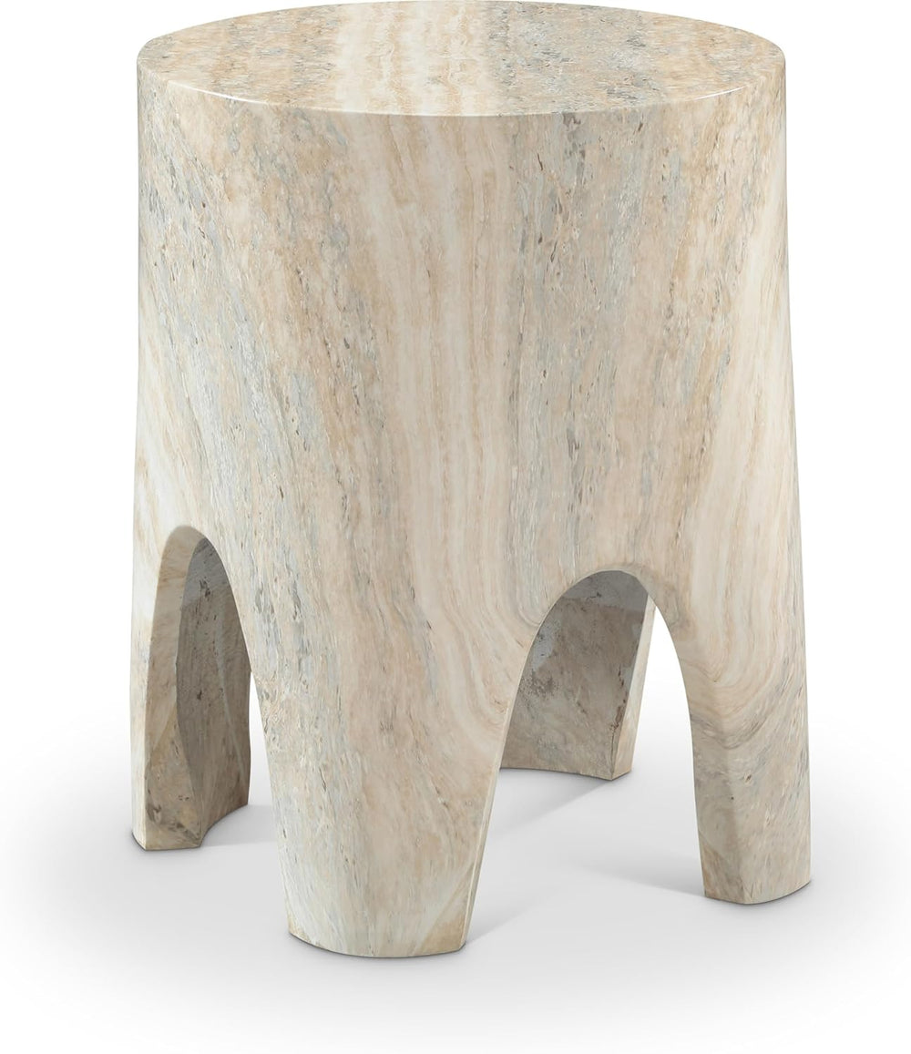 Meridian Furniture 99054Travertine-ET Foligno Collection Art Deco Indoor/Outd...